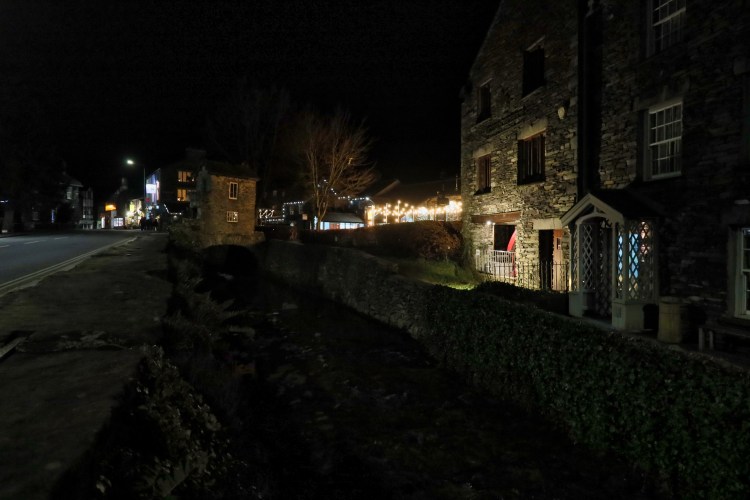 The Bridge House over the stream