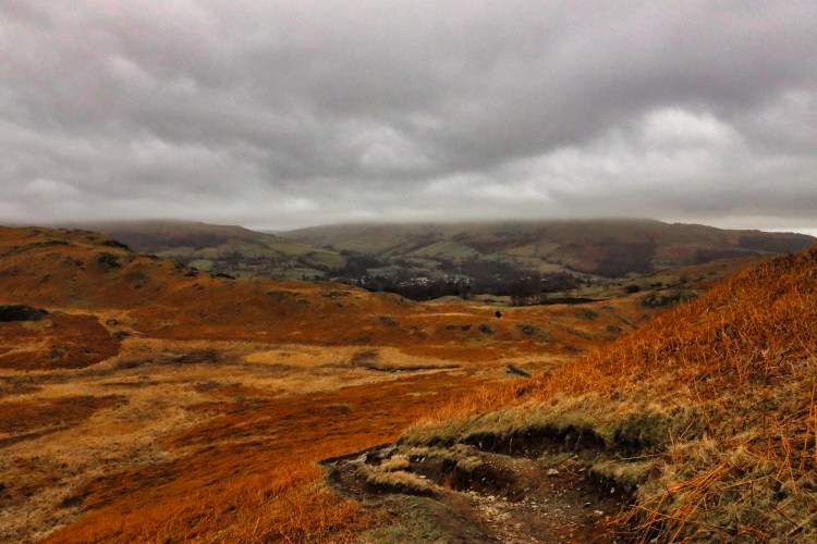 View to Ambleside from the a route up to Loughrigg 