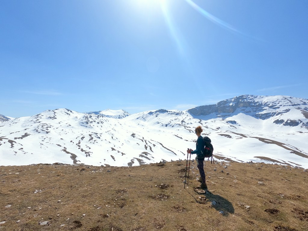 Hiking in Italy with Robens walking poles.
